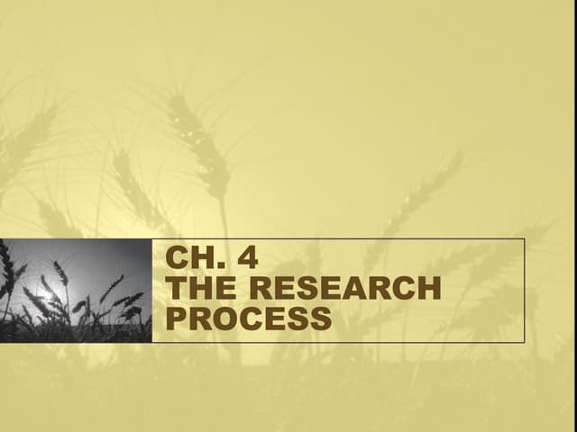 Chp4  - Research Methods for Busine...