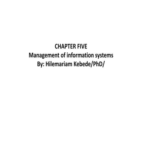 marketing information system-chapter five 