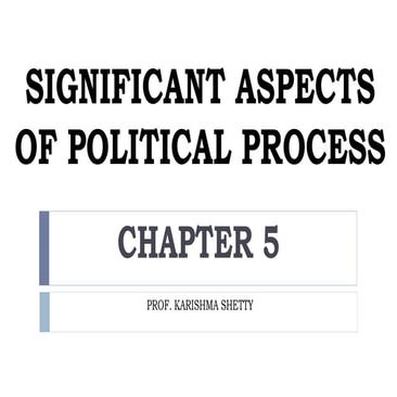 Significant Aspects Of Political Process- Prof. Karishma Shetty Foundation Co...