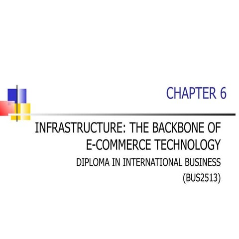 E commerce infrastructure | PPTX