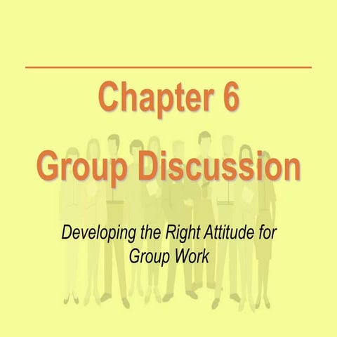 Chapter 6 Group Discussion