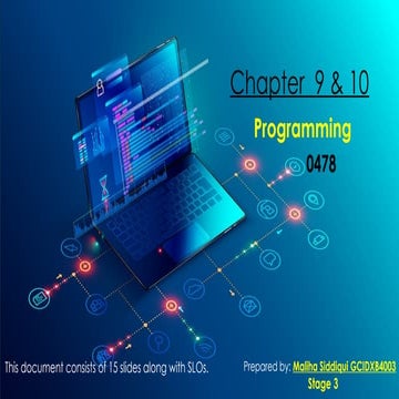 chp 9 and 10 of o-1 students with content. | PPTX