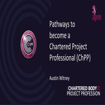 Pathways to become a Chartered Project Professional