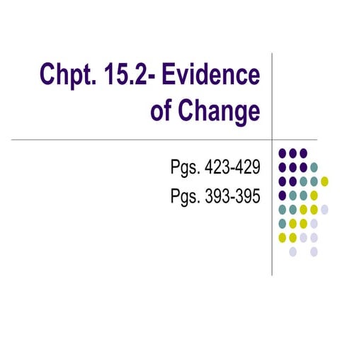 Chpt.15.2-Evidence of Change