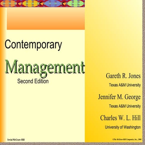 Principles of Management Chapter 1 | PDF