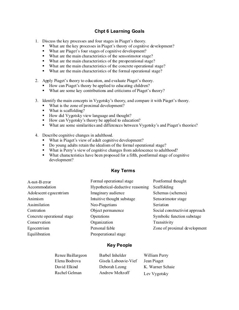 fifth stage of cognitive development