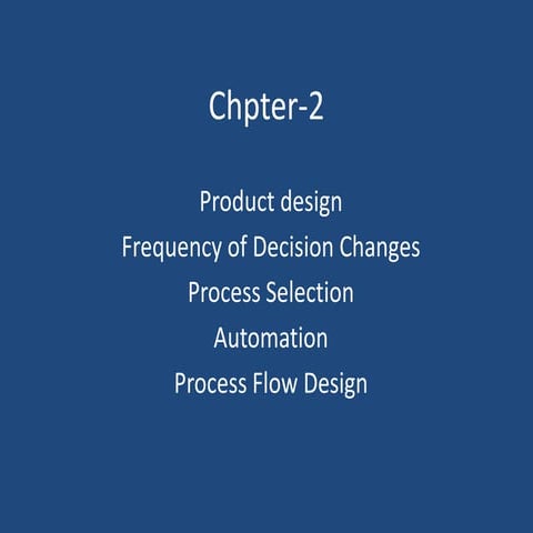 Chpter 2 manufacturing environment