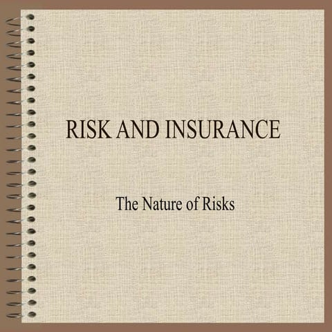 nature of risk