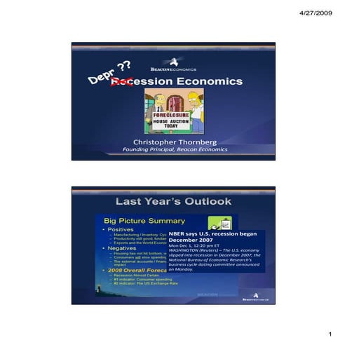 State of the Economy: What happened and when will it come to an end? Christop...
