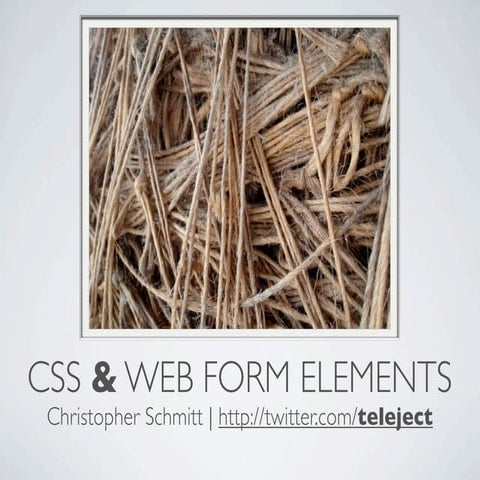 The CSS Summit: CSS & Form Elements