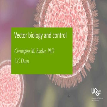 Vector biology and control