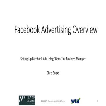 Facebook Advertising Overview