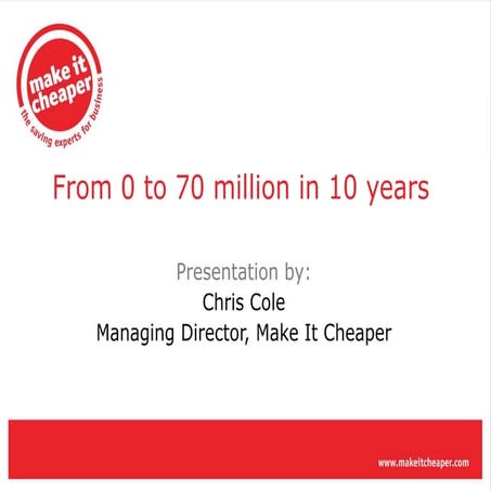 Chris Cole - Small Business Start Up