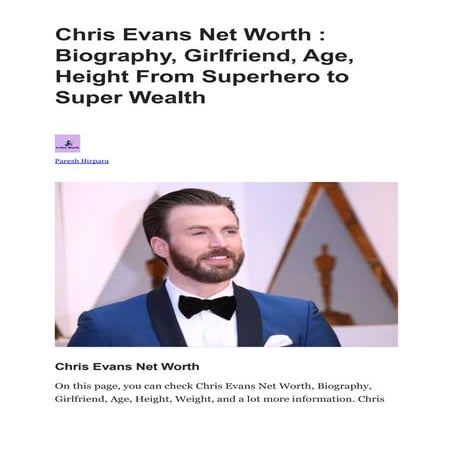 Chris Evans Net Worth.docx
