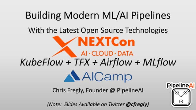 AISF19 - Building Scalable, Kubernetes-Native ML/AI Pipelines with TFX, KubeF...