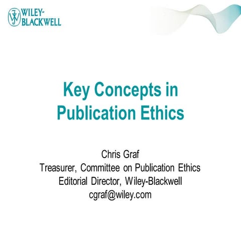 Brief foray into publication ethics
