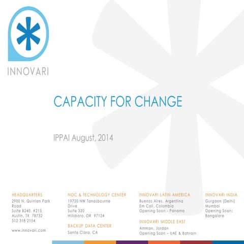 Electricity Distribution Changes by Innovari