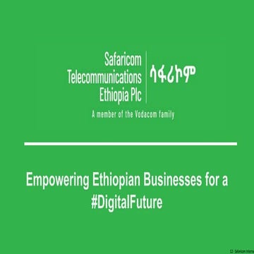 Chris Lazarues Safaricom Ethiopia