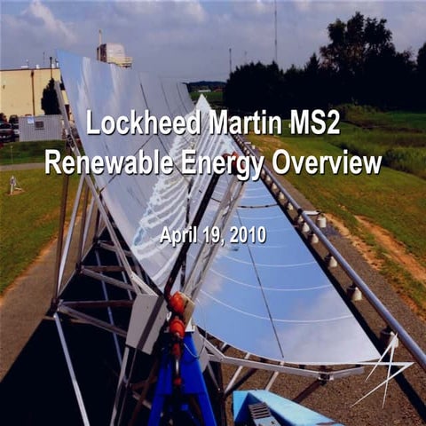 Myers - Lockheed Martin Renewable Energy Overview
