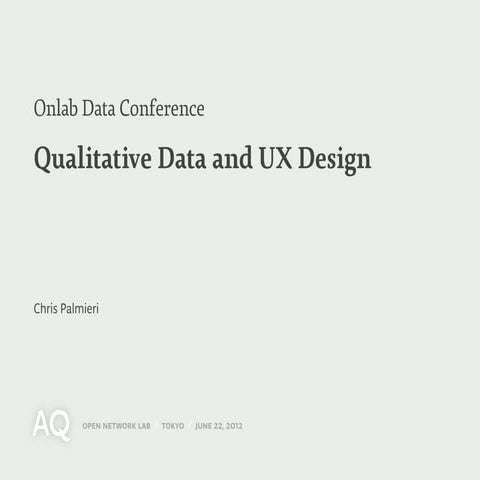 Qualitative Data and UX Design | PDF