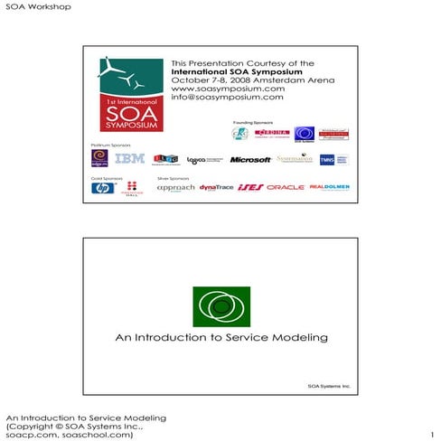 Chris  Riley    S O A Modeling