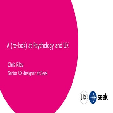 Chris riley ux austraila 2015 | PDF