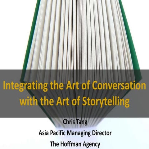 Art of Storytelling Marcom Beijing 2010