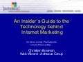 Insider's Guide to the Technology Behind Internet Marketing - Christian Bowman