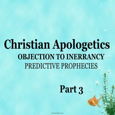 Christian apologetics  objections to inerrancy part 3