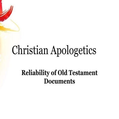 Christian apologetics  objection to inerrancy part4- old testament reliability