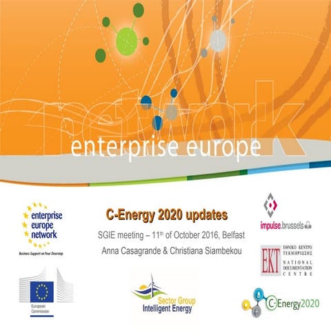 Enterprise Europe Network | C-Energy 2020 Updates | Christiana Siambekou