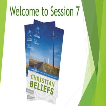 Jon Gaus Christian Beliefs Session 7