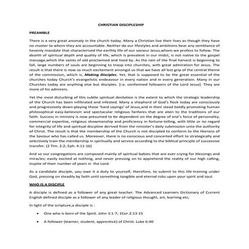 Christian discipleship