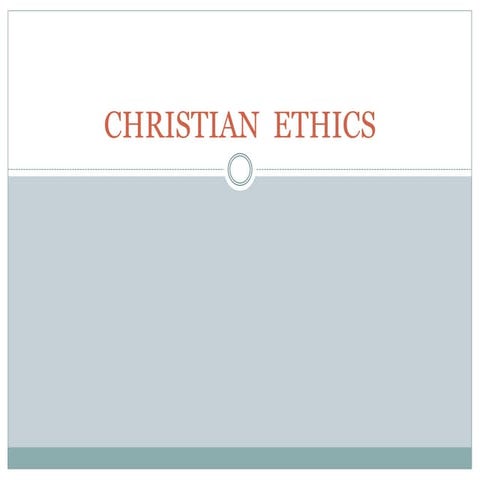 Christian  ethics BPC resource