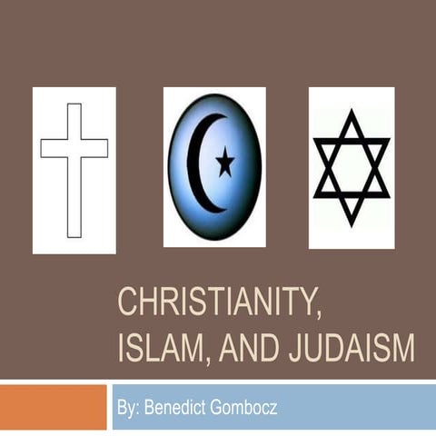 Christianity, Islam, and Judaism