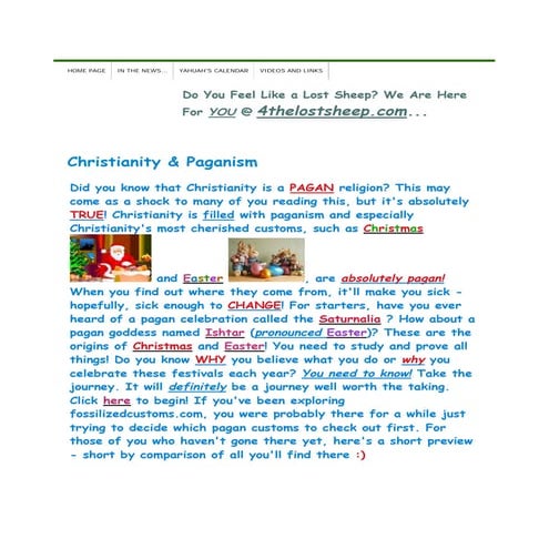 Christianity &amp; paganism