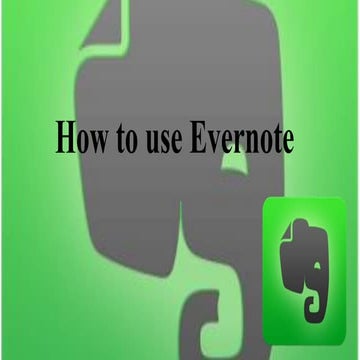 Christian kevin j_buot_how_to_use_evernote