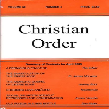 Christian order april 2009 sonnet | PDF