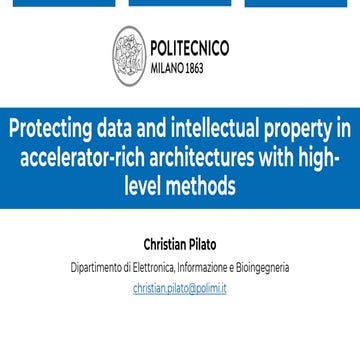 Protecting data and intellectual property in accelerator-rich architectures w...