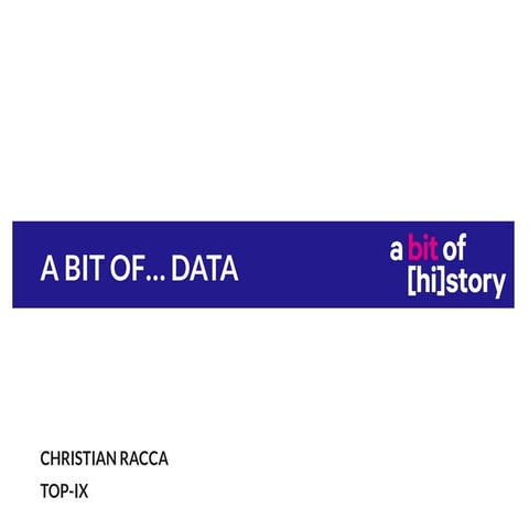 Christian Racca's Presentation @ A bit of history 2017