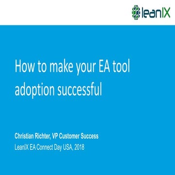 How to Make Your EA Tool Adoption Successful | PPT