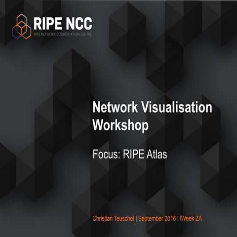 Network Visualisation: Focus on RIPE Atlas