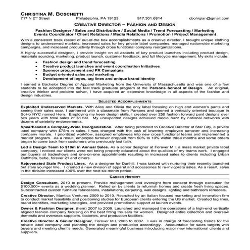Christina boschetti resume