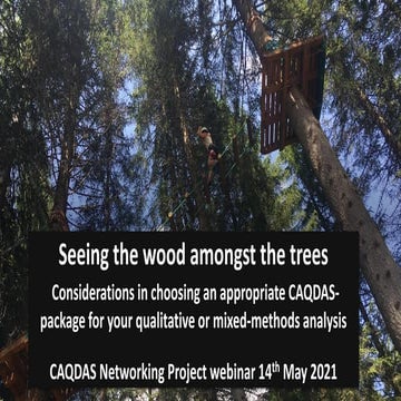 Christina Silver   Seeing the wood amongst the trees - choosing an appropriat...