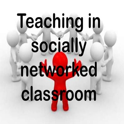 Christine teaching in socially networked classroom