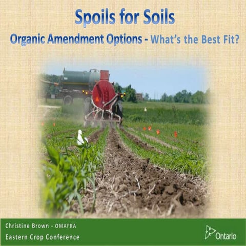 Spoils for soils - Christine Brown