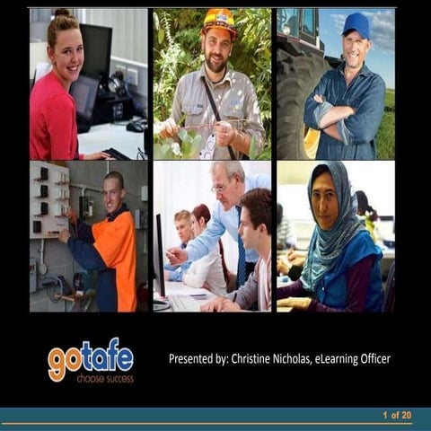 Christine Nicholas - 2014 - Trialing ePortfolios in the workplace to capture ...