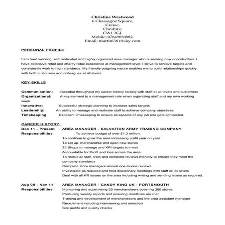 Christine westwood 2 | PDF