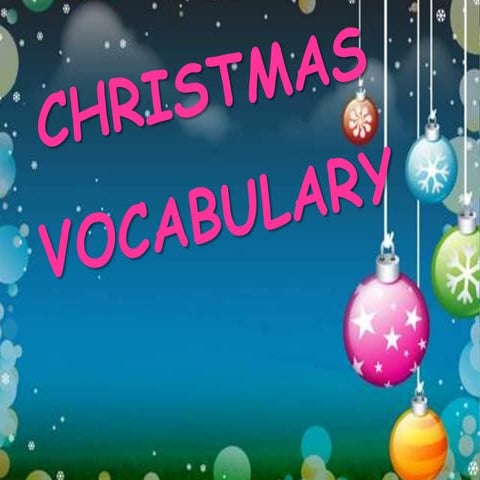 Christmas Vocabulary