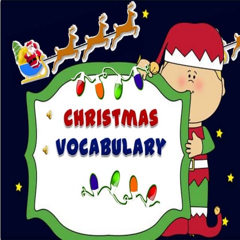 Christmas Vocabulary: English Language